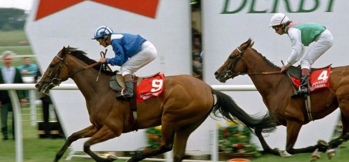 In 1990 Salsabil became the first filly in almost a century to beat the colts in the Irish Derby.
It was a third classic win for the brilliant daughter of Sadler's Wells, following her victories in the 1000 Guineas and Oaks.