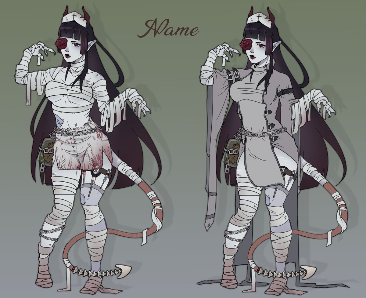 Aminussey's tweet photo. #DND character design for my friend : -3 https://t.co/XWaatdvdo0