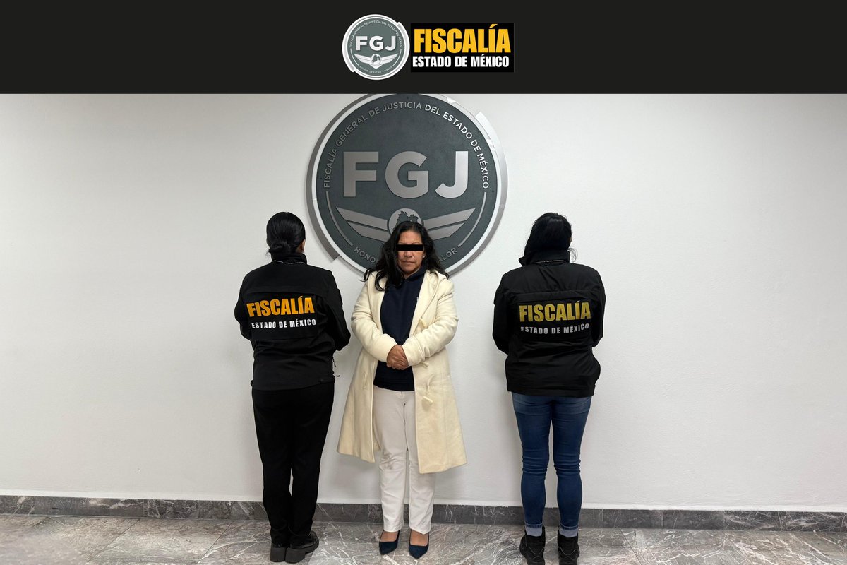 FiscaliaEdomex's tweet photo. #Detenida. Investigada por su probable intervención en delitos de abuso de autoridad y lesiones en agravio de una servidora pública, elementos de la #FiscalíaEdoméx detuvieron y cumplimentaron orden de aprehensión en contra de Selenne "N", quien se desempeñó como presidenta municipal de #Capulhuac.

Tras cumplimentar el mandamiento judicial en su contra, Selenne "N" fue trasladada al penal de Almoloya donde la Autoridad Judicial determinará su situación jurídica.