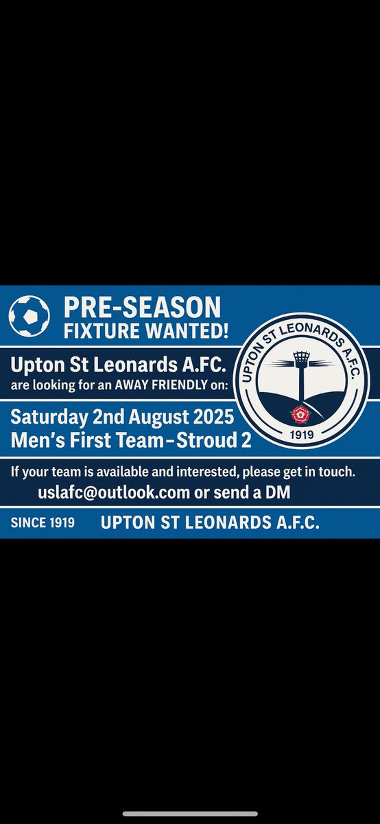 Upton St Leonards AFC tweet media