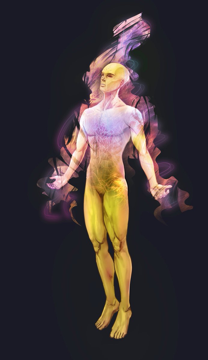 marcelo_cinica's tweet photo. Here's a new The False Ones character I worked on months ago - Vorlon! An energy-wielding being (kinda Doctor Manhattan-esque). Which color version do you prefer? Or maybe one of the sketched concepts?

#ConceptArt #CharacterDesign #TabletopGame #GameDev #juegosdemesa https://t.co/T6Nfs337Iw