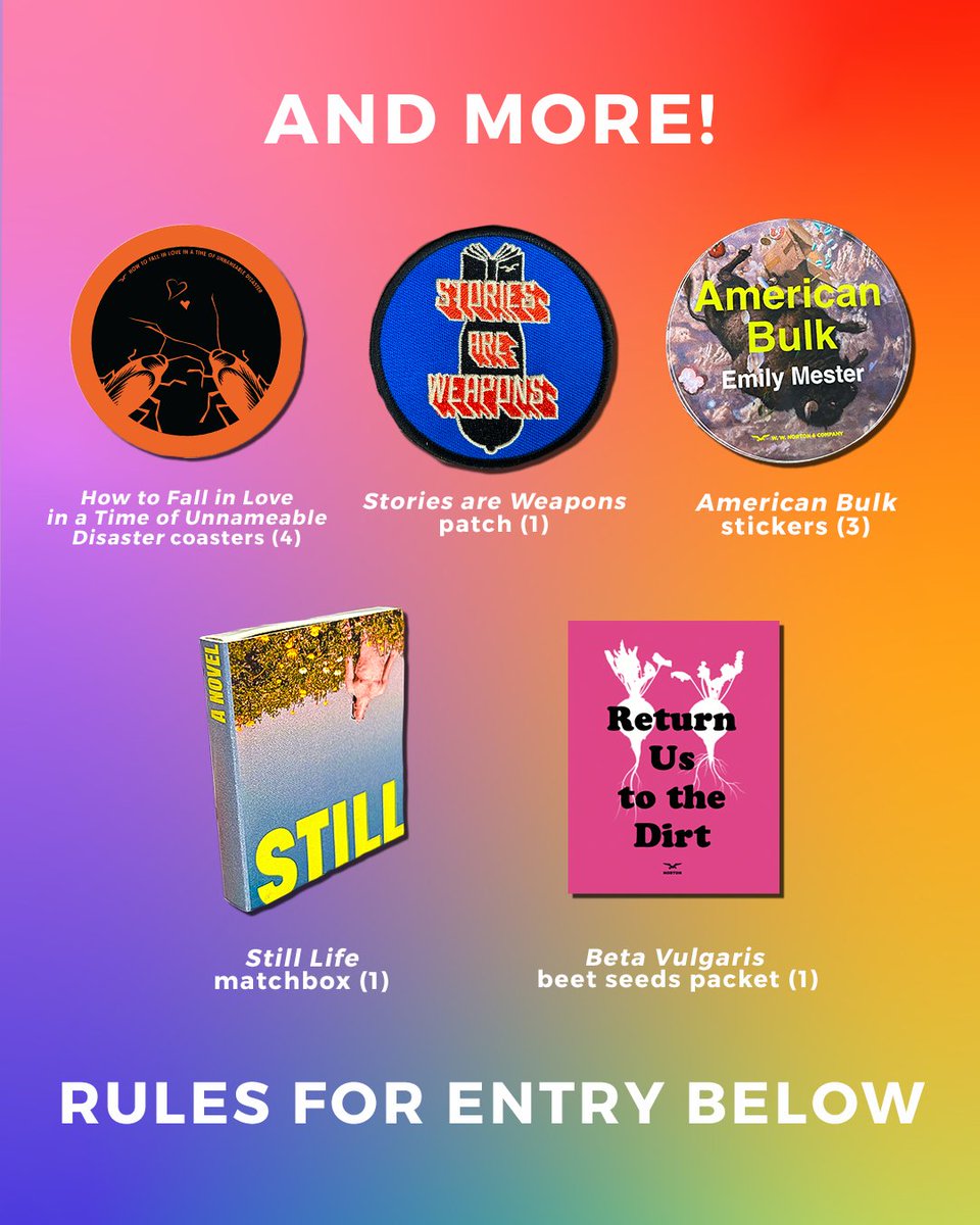 Enter for a chance to win a prize package featuring some of Norton's LGBTQ+ books and authors, including a tote bag, stickers, and more!

To enter: fill out and submit the form at bit.ly/43JWQGA before 12:00 AM Eastern Time on July 2, 2025.
 
#sweepstakes