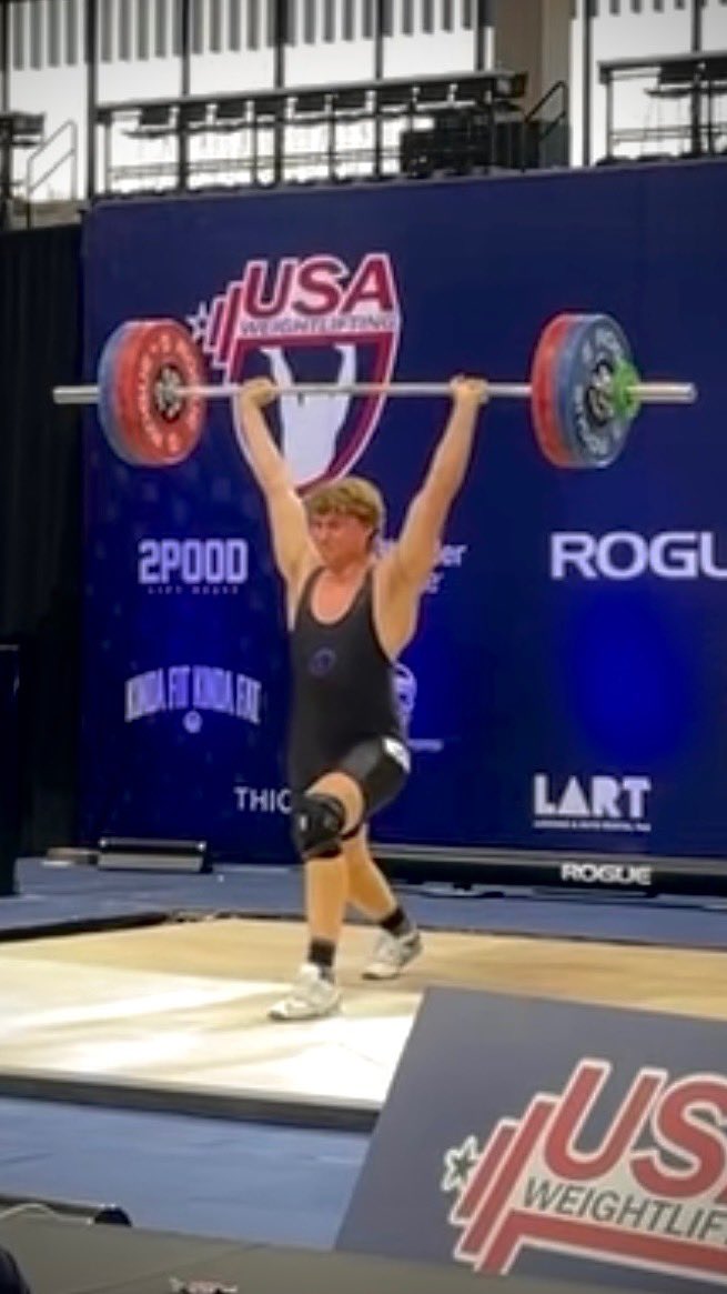 Canesweight's tweet photo. Congrats to Daniel Webber going 5 for 6 and placing 6th at @USWeightlifting Nationals this week! https://t.co/5oCcQuxEA3