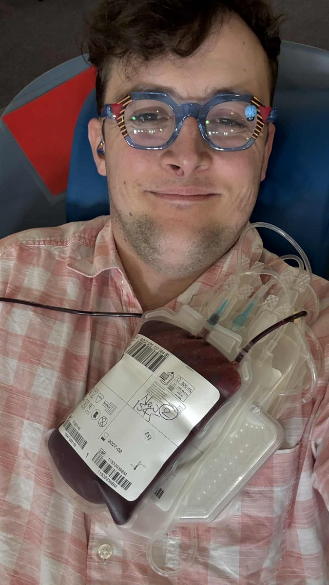 LOTTIEJENKINS's tweet photo. @GiveBloodNHS Very proud of @WilfredJenkins he's got a blood and needle phobia. He's deaf and autistic. First donation today!! https://t.co/tlpK1PvTAL