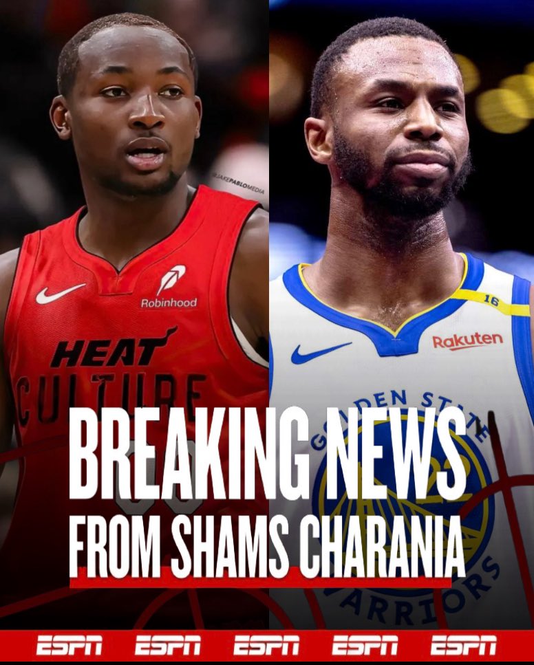 🚁 on X: "🚨BREAKING: The Miami Heat and Golden State Warriors are  finalizing a deal that will send Andrew Wiggins back to Golden State for Jonathan  Kuminga, Buddy Hield, and a 2027