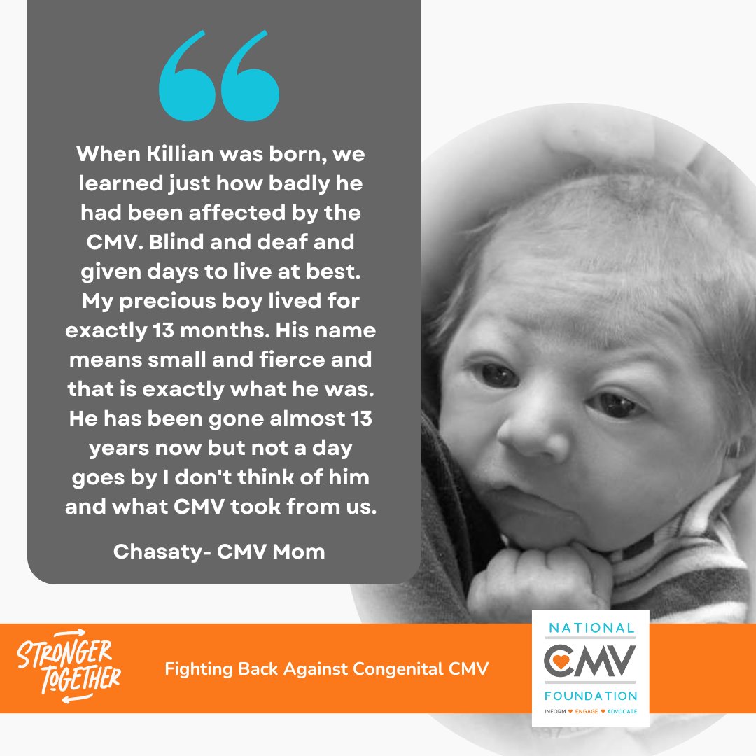 Today we are featuring Killian as our spotlight #FacesofCMV. Thank you to his family for sharing his story with us and the world. 

#CMVAwarenessMonth #StrongerTogether #CMVAwareness #StopCMV