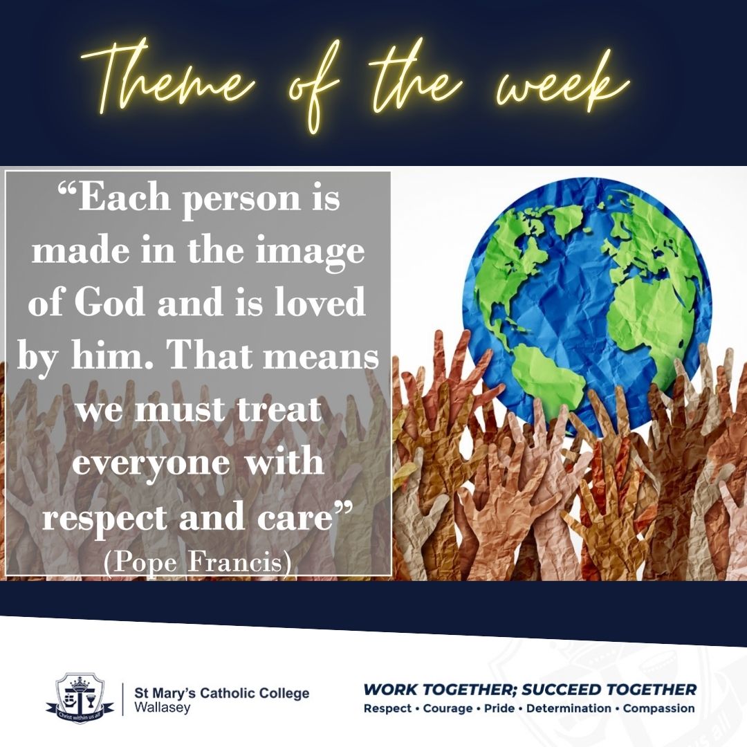 StMarysWallasey's tweet photo. Theme of the week: Human Rights. This week's Gospel: Jesus fed 5,000 with 5 loaves and 2 fish. A powerful reminder that everyone has the right to food, care & dignity. Small acts of sharing can make a big difference. No one should be forgotten. #HumanRights #GospelValues🌍🍞🐟 https://t.co/zPpDVo34qG
