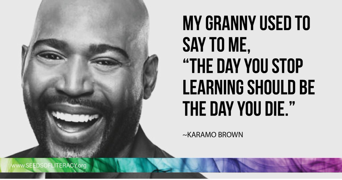 #WISDOMWEDNESDAY “My granny used to say to me, “The day you stop learning should be the day you die.” Karamo Brown
Karamo’s granny was right. Keep growing. Keep learning.
📚 It’s never too late. 👉 buff.ly/yjWDJXs

#Pride2025 #AdultEducation #FreeTutors #GEDProgram