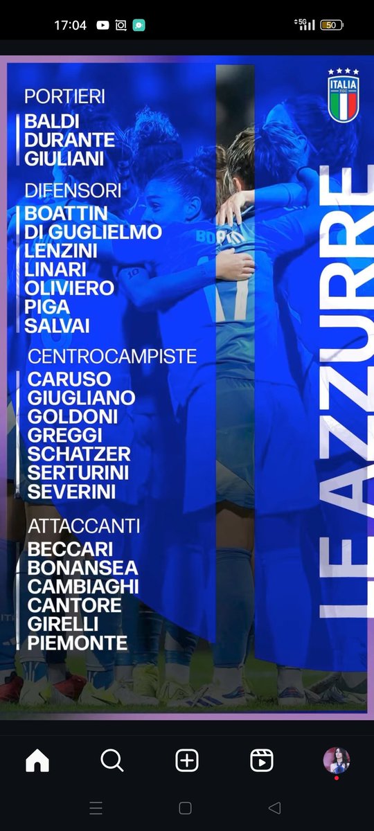 DaniBelmonte00's tweet photo. Delle 34 calciatrici che hanno preso parte all’ultimo raduno, il Ct ha escluso #Filangeri, #Merlo, Simonetti, #Tomaselli, #Bonfantini, #Giacinti e Monnecchi, mentre Gilardi, #Bergamaschi, #Rosucci e Galli saranno aggregate alla squadra per il restante periodo di preparazione. https://t.co/Rcn8Jx7j18