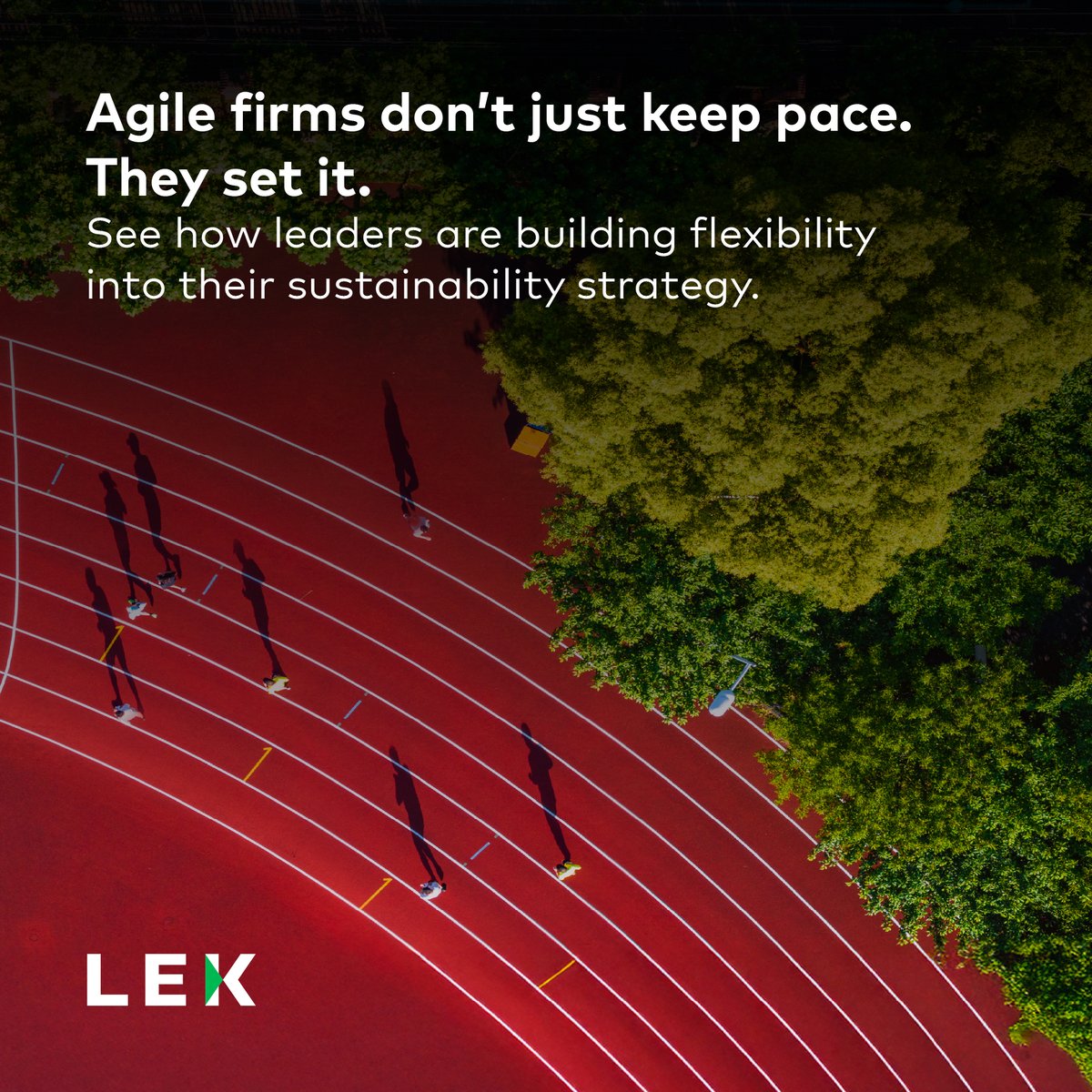 Agility is central to sustainability strategy. L.E.K.’s latest Executive Insights outlines key enablers to help firms stay ahead of disruption and lead on sustainability. Read more: bit.ly/45xsERH 

#Sustainability #CorporateSustainability #Business #Strategy #Agility