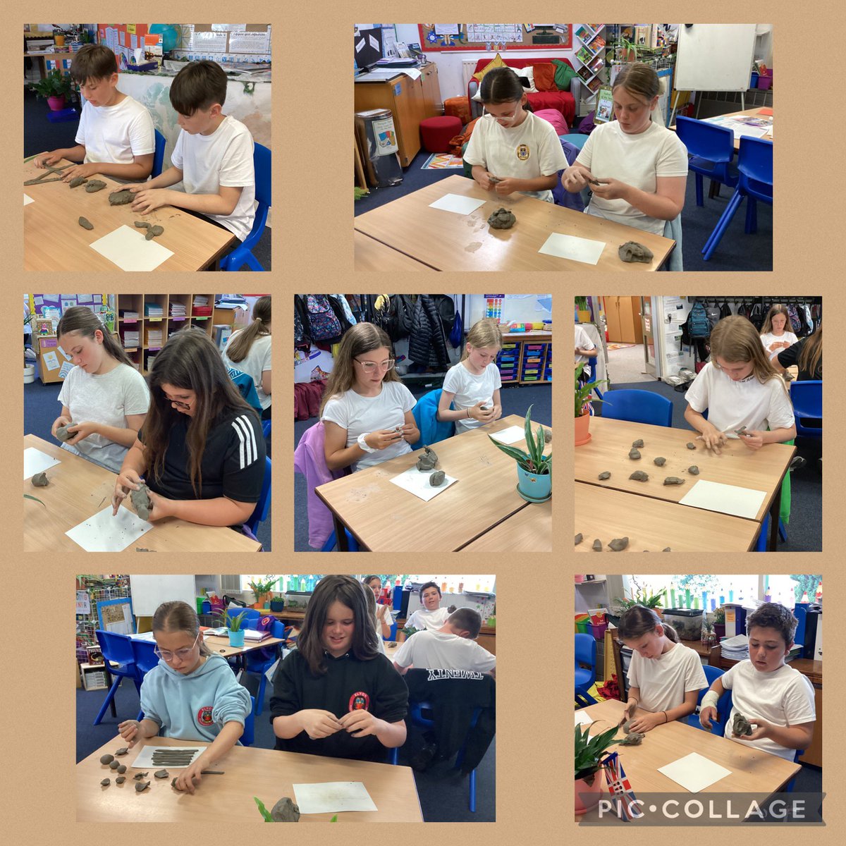 Year 6 really enjoyed experimenting with clay this afternoon for our first lesson in our sculpture and 3D art unit! They created some really interesting and unique abstract sculptures to express themselves! #lovelearning