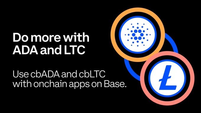 🚨 BREAKING: "Coinbase lancia i token incapsulati di Cardano e Litecoin sulla rete Layer2 Base"