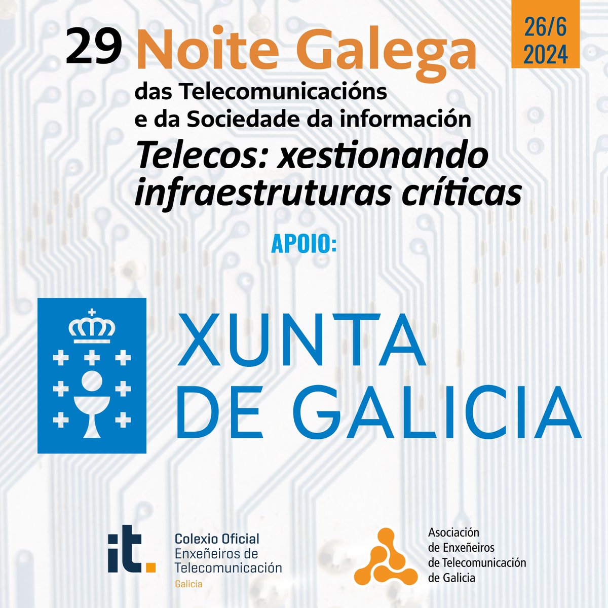 AETG-COETG (@aetgcoetg) on Twitter photo Mañá celebramos a XXIX Noite Galega das Telecomunicacións e da Sociedade da Información! Moitas grazas á <a href="/Xunta/">Xunta de Galicia</a> por patrocinar este gran evento, que terá lugar a partir das 19,30 horas no Gran Hotel da Toxa. Vémonos alí! Mañá celebramos a XXIX Noite Galega das Telecomunicacións e da Sociedade da Información! Moitas grazas á <a href="/Xunta/">Xunta de Galicia</a> por patrocinar este gran evento, que terá lugar a partir das 19,30 horas no Gran Hotel da Toxa. Vémonos alí!