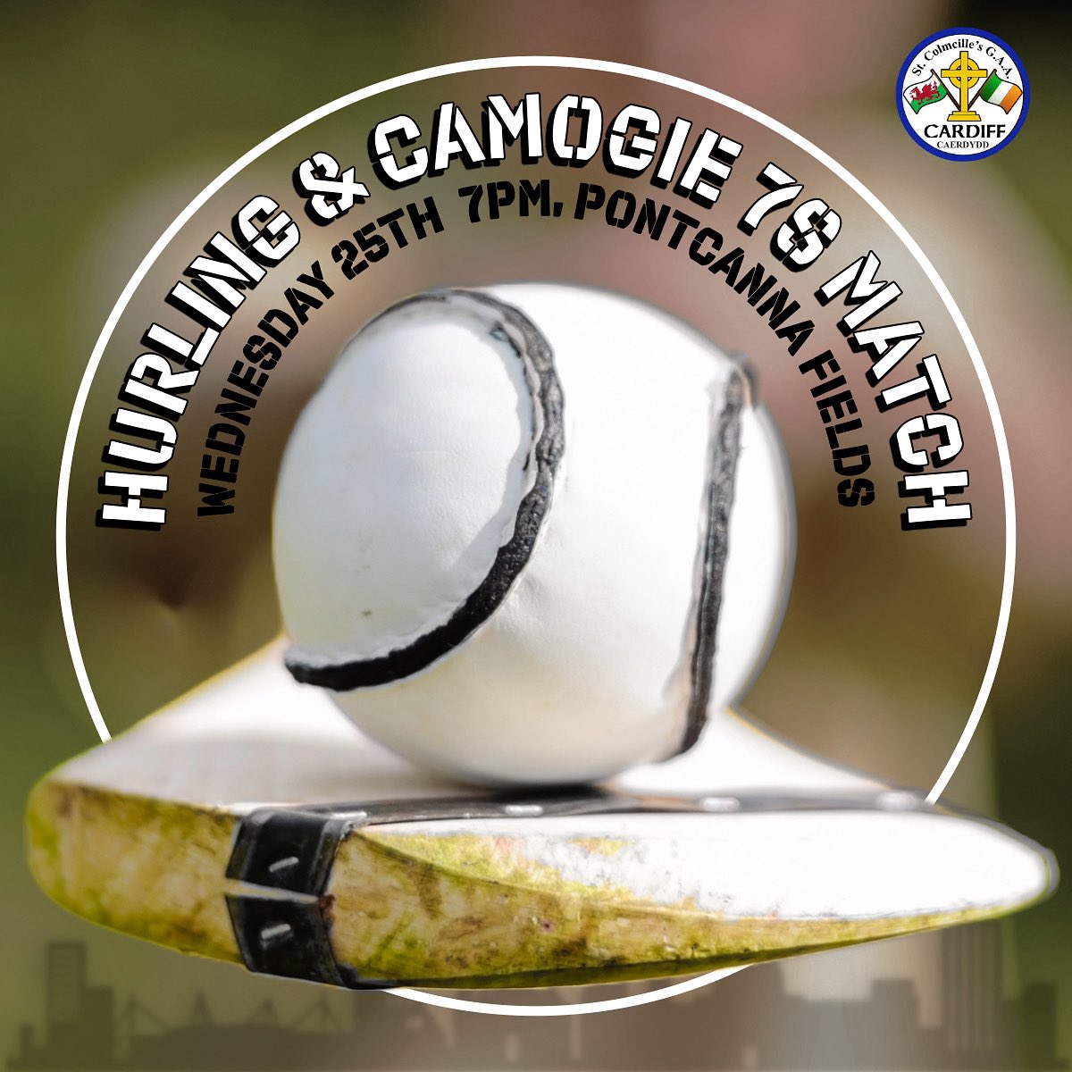 First match of the season for our hurlers and camogie players who are taking part in an in house 7 a side game.

Throw in at 7pm in Pontcanna Fields!

Good luck to everyone taking part 👏🏼 

🇮🇪 Go n-éirí an t-ádh libh!!
🏴󠁧󠁢󠁷󠁬󠁳󠁿 Pob Lwc!!