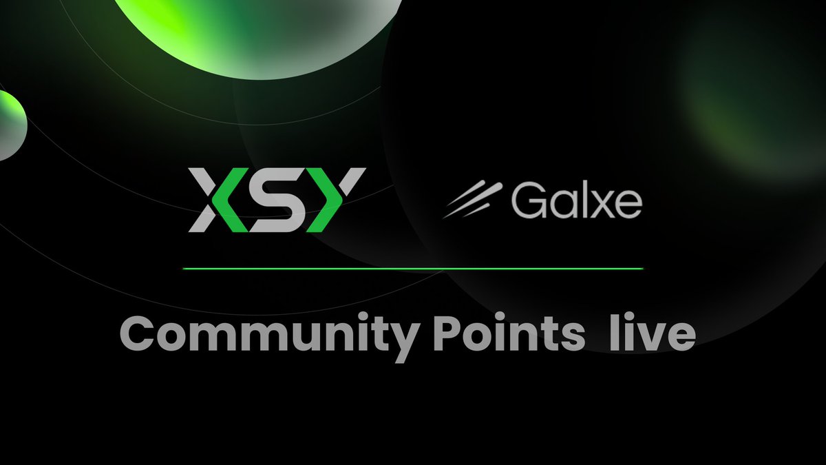 The game is on!

Season 1 of our rewards campaign is now active on Galxe.

Complete challenges. Rack up points. Outpace the crowd.

At the finish line? Your $XSY allocation 🪂

Start competing today: app.galxe.com/quest/9LRVrq3E…