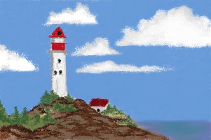 kaesidy's tweet photo. Art of the Day: "Lighthouse". Buy at: https://t.co/5DbHoQ1Fxz https://t.co/fG7uQwdiov