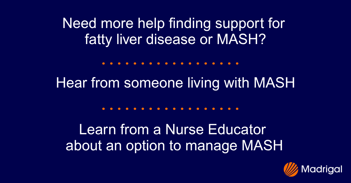 Ask questions, get support, and hear personal stories about living with #MASH during these free webinars: Coping With Chronic Disease on June 26; Finding Support on July 15; and Shared Decision-Making on July 31. Register today! bit.ly/45umce8