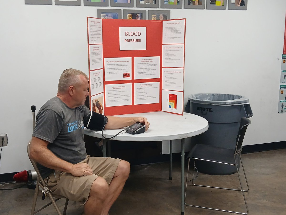 CFL feeder drivers and shifters are making sure they have good blood pressure numbers today for our Wellness activity. <a href="/UPS/">UPS</a> <a href="/WellnessUps/">UPSWellness</a>