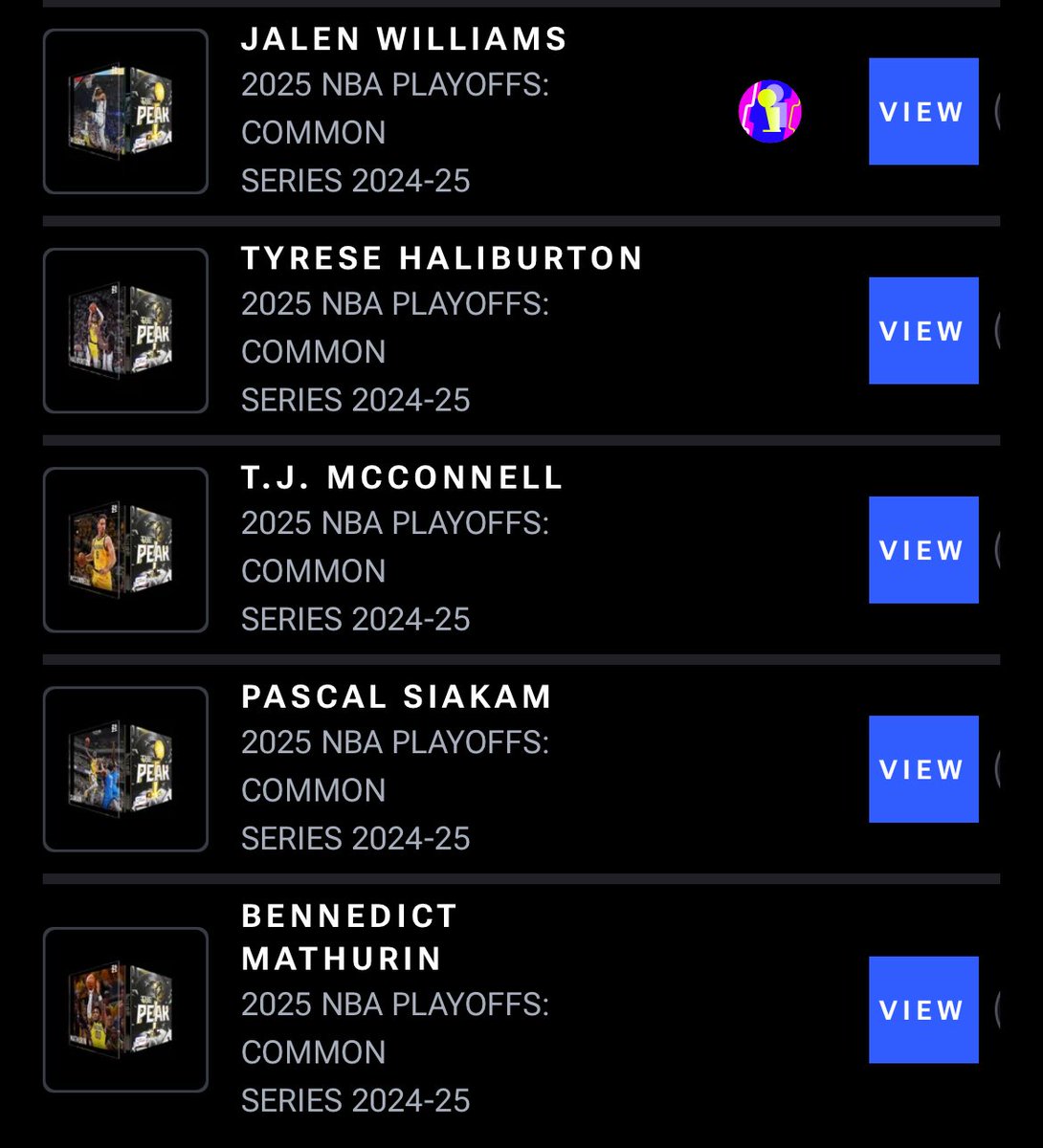 BK (@benkdigital) on Twitter photo No luck on recent Peak Chance Hit pack & no fun waiting for The Finals drop, so how about a GIVEAWAY? Whole set of the 5 Common The Peak moments.
-Follow & Repost
-Comment TS name
-Extra entry: follow me on <a href="/NBATopShot/">NBA Top Shot</a> (BKinPhila)
Winner chosen Thurs AM
nbatopshot.com/user/@BKinPhil… No luck on recent Peak Chance Hit pack & no fun waiting for The Finals drop, so how about a GIVEAWAY? Whole set of the 5 Common The Peak moments.
-Follow & Repost
-Comment TS name
-Extra entry: follow me on <a href="/NBATopShot/">NBA Top Shot</a> (BKinPhila)
Winner chosen Thurs AM
nbatopshot.com/user/@BKinPhil…