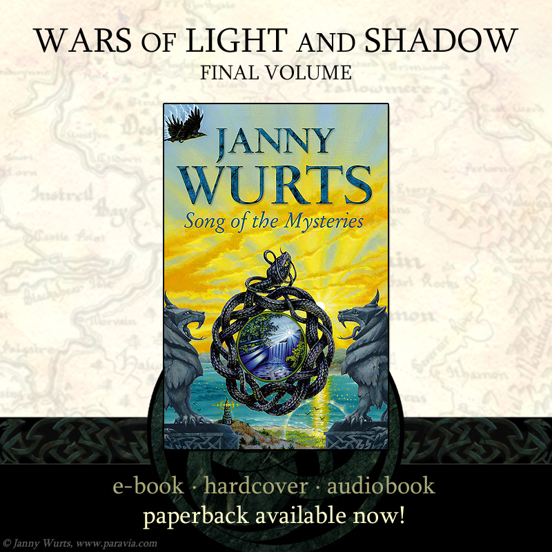 Janny Wurts (@jannywurts) on Twitter photo Finale to Wars of Light and Shadow, available in the USA in mass market paperback.
Ancient instabilities tread a fractured line as the Elder Powers on Athera show their longterm hand. Finale to Wars of Light and Shadow, available in the USA in mass market paperback.
Ancient instabilities tread a fractured line as the Elder Powers on Athera show their longterm hand.