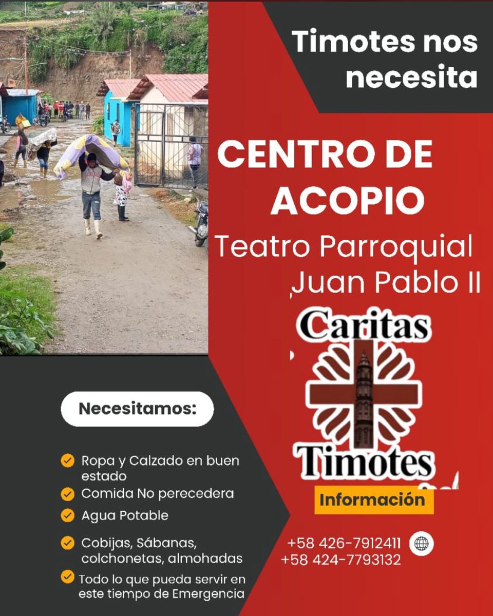 elbusTV's tweet photo. En #Timotes y #Lagunillas, en Mérida, también abrieron centros de recolección de insumos.
Aquí las indicaciones 👇 https://t.co/ijxAtML9N1