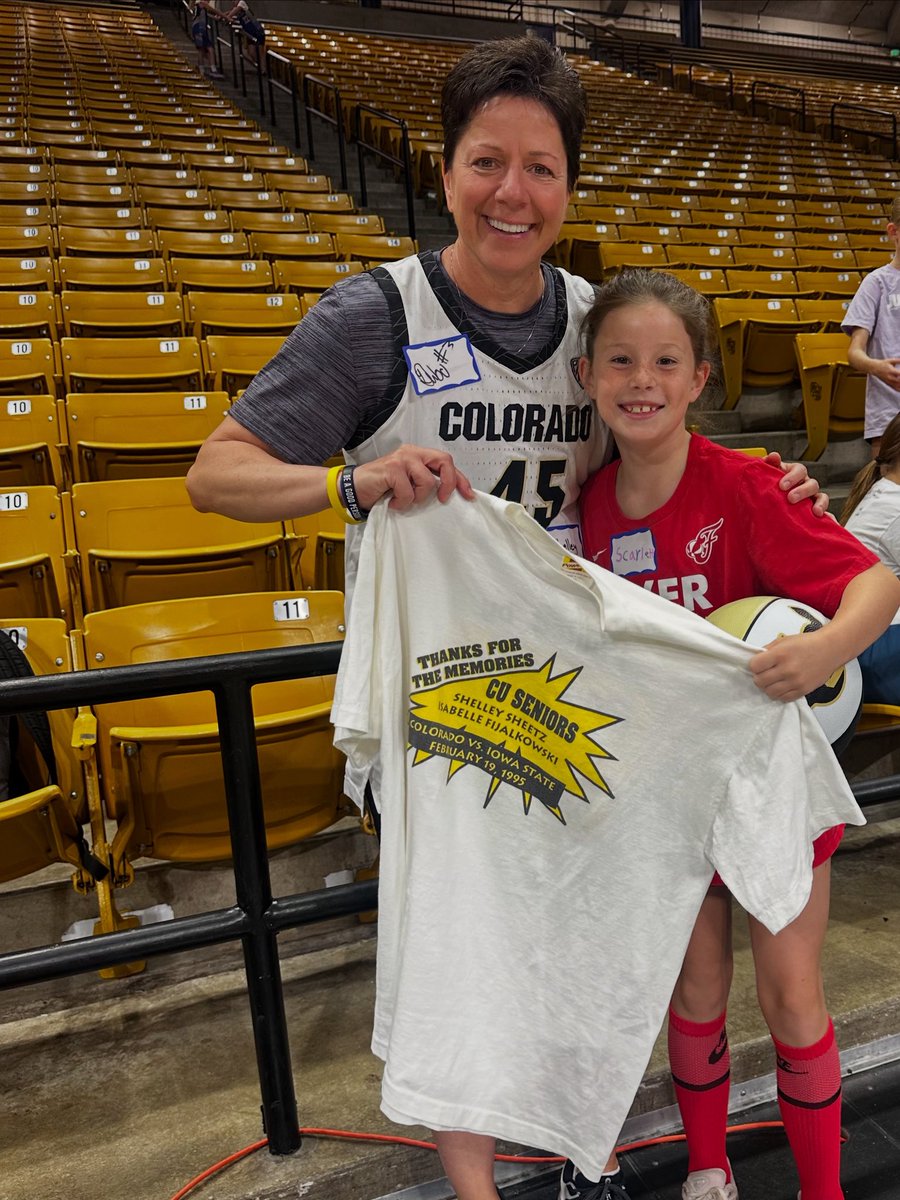 Shelley Sheetz (@shelleysheetz) on Twitter photo Today was “Jersey Day” at our <a href="/CUBuffsWBB/">Colorado Women's Basketball 🦬</a> kids camp. However, they pulled the vintage shirt out. Great memories that year with Isabella Fijalkowski 😂😂
#GoBuffs! 🦬 Today was “Jersey Day” at our <a href="/CUBuffsWBB/">Colorado Women's Basketball 🦬</a> kids camp. However, they pulled the vintage shirt out. Great memories that year with Isabella Fijalkowski 😂😂
#GoBuffs! 🦬