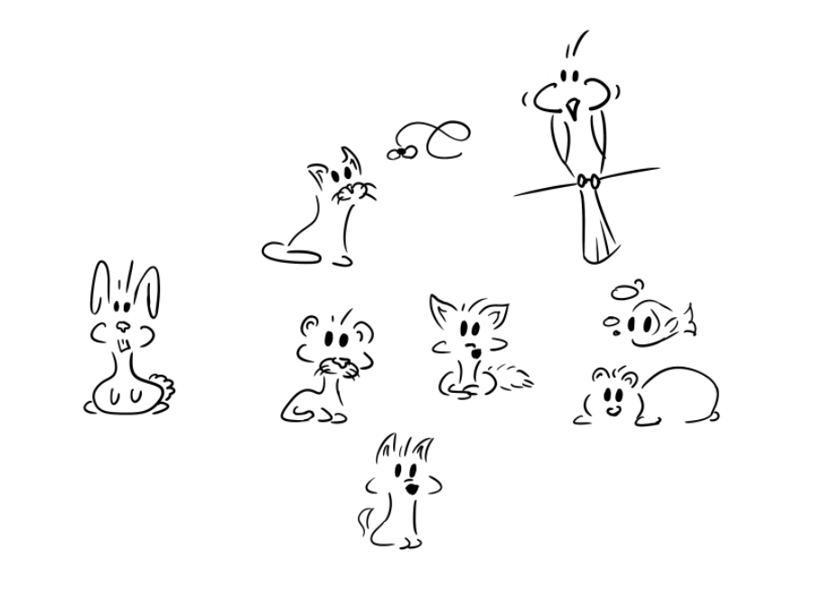 ColonelPotage's tweet photo. Je réfléchie pas et avec quelques coup de crayon faire des petites animaux rigolo https://t.co/QrsDnhkaQy