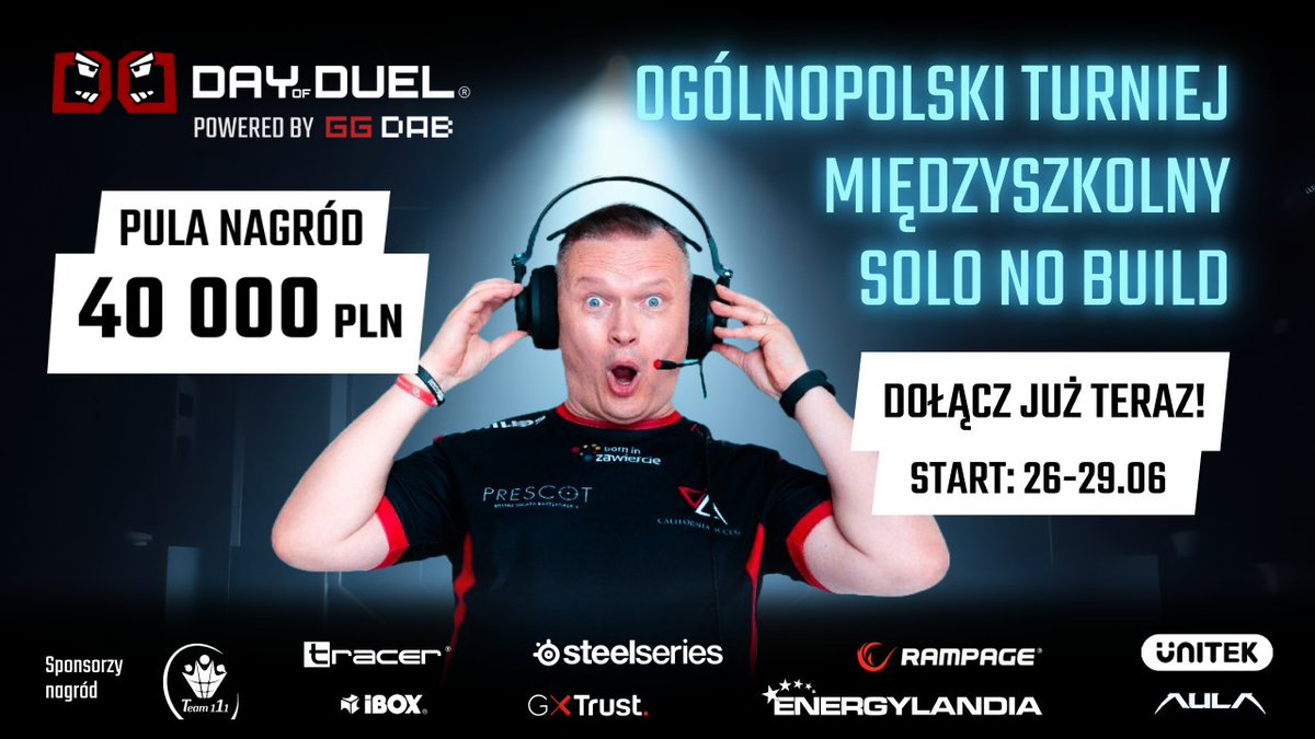 GGDAB (@ggdab_com) on Twitter photo 🎯 Adam "Prescot" Miśta, ambasador GGDAB, legenda polskiej sceny FPS i wzór dla młodych graczy, wspiera uczestników Ogólnopolskiego Turnieju Międzyszkolnego! 💥
<a href="/Prescot_BF/">Adam "PRESCOT" Miśta</a> zasłynął jako niekwestionowany mistrz Battlefielda 3, a dziś jego esportowe doświadczenie, precyzja i 🎯 Adam "Prescot" Miśta, ambasador GGDAB, legenda polskiej sceny FPS i wzór dla młodych graczy, wspiera uczestników Ogólnopolskiego Turnieju Międzyszkolnego! 💥
<a href="/Prescot_BF/">Adam "PRESCOT" Miśta</a> zasłynął jako niekwestionowany mistrz Battlefielda 3, a dziś jego esportowe doświadczenie, precyzja i