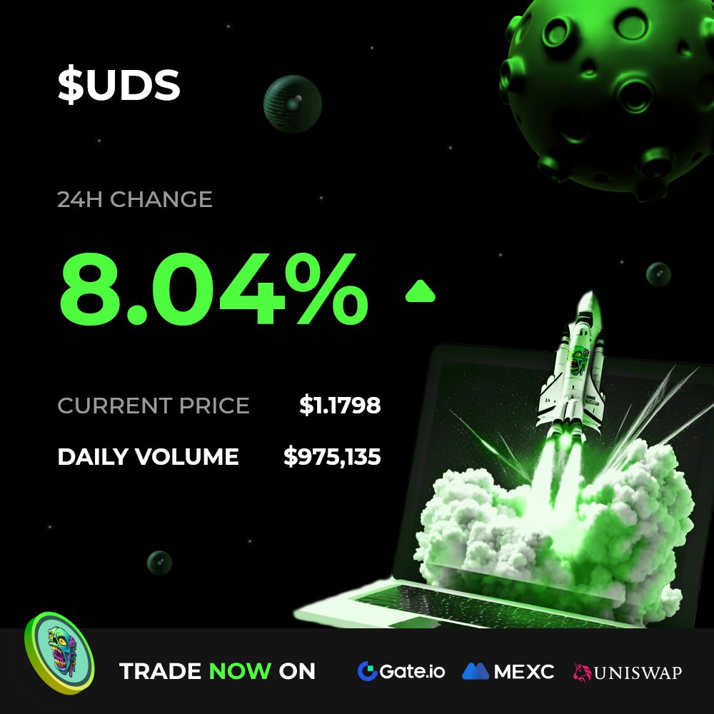 🚀 $UDS 24H Performance Snapshot