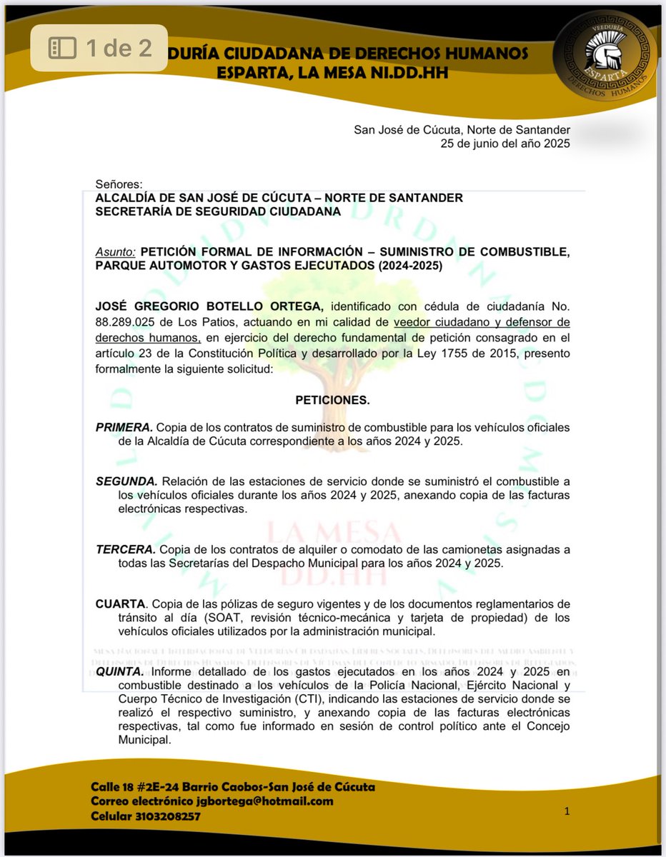 josegbotello's tweet photo. Cúcuta no merece más corrupción.

Hoy destapo un nuevo caso que refleja cómo el poder político y económico se enquista en nuestra ciudad. 

Un concejal hijo de una exmagistrada del Tribunal de Cúcuta presuntamente no solo concentra un emporio de estaciones de gasolina ⛽, sino que ha recibido más de $8.000 millones en contratos en 2024 y ya suma $3.000 millones en 2025.

Detrás de esta fachada empresarial, presuntamente controla sectores de la justicia local y actúa como brazo político del alcalde, manejando decisiones y favoreciendo intereses particulares.

Anuncio que presentaré denuncias por tráfico de influencias, corrupción en la contratación estatal y otros delitos, con pruebas que comprometen este entramado de poder.

¡Cúcuta merece transparencia y dignidad!

#Cúcuta #NoMásCorrupción #VeeduríaSinMiedo