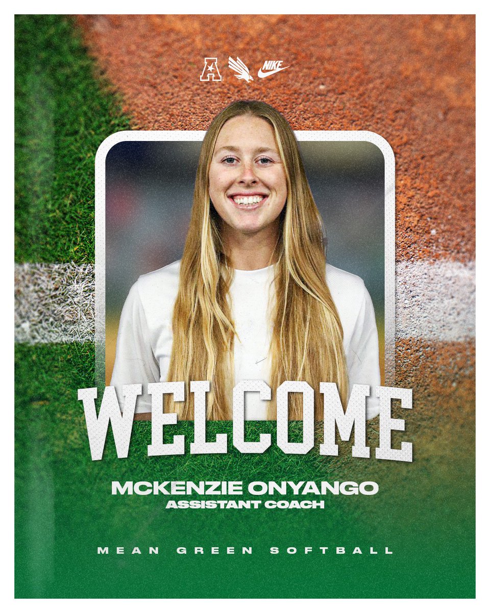 MeanGreenSB's tweet image. Welcome home, @25Wagoner!! Mean Green letter winner McKenzie Onyango has been named our new pitching coach!
๐ฐ northtex.as/4l8fU8T
#GMG ๐ข๐ฆ
