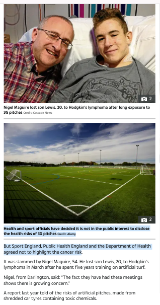 3G ⚽️ PITCHES: HEALTH RISKS, ENVIRONMENTAL DAMAGE tweet media