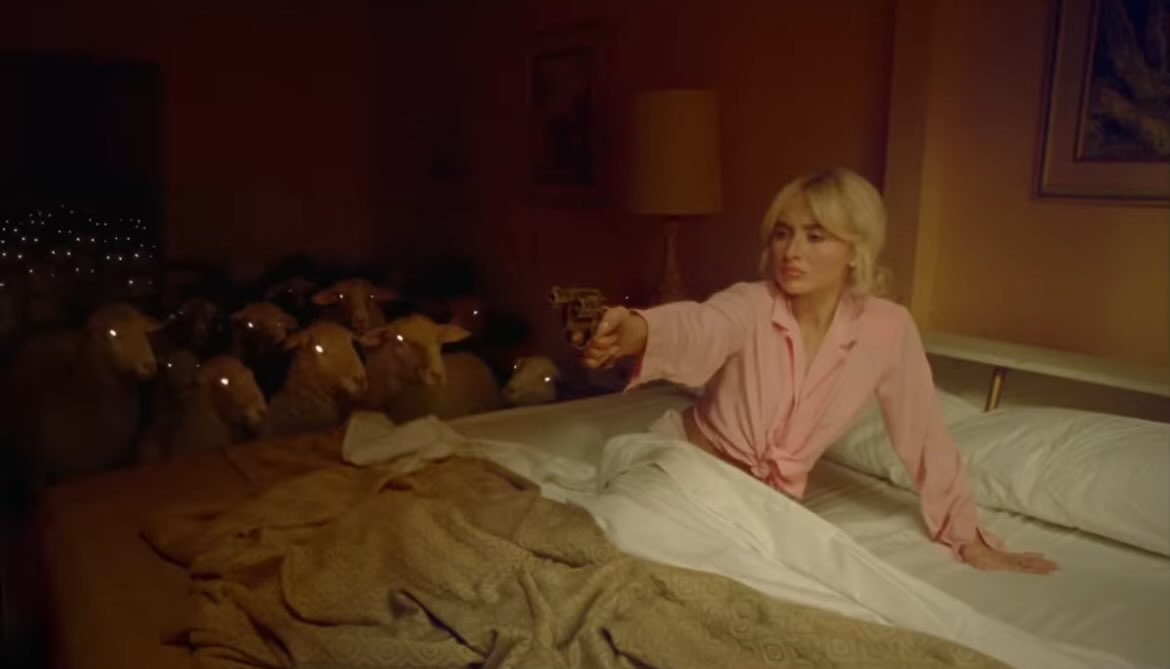 no one asked but this is my fav still from the manchild mv, as someone who has been told my entire life to just close my eyes and count sheep until i fall asleep wHEN I SIMPLY CANT