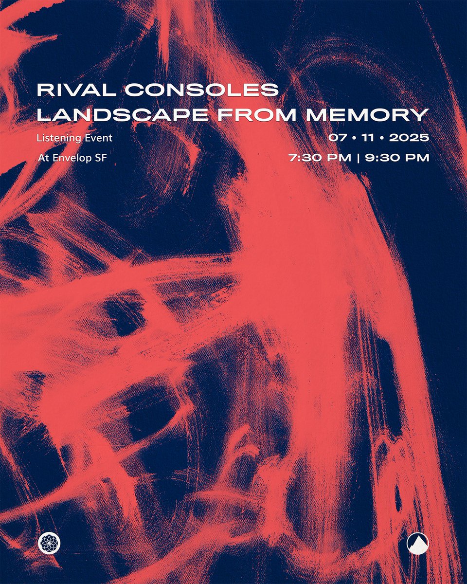 Envelop (@envelopsound) on Twitter photo Experience <a href="/rivalconsoles/">Rival Consoles</a> Landscape from Memory in 32-speaker sound in Envelop SF on July 11th, 7:30pm & 9:30pm sessions! Co-produced by <a href="/ErasedTapes/">Erased Tapes</a> and mixed in 3D sound.
🌍 Landscape from Memory is out on July 4th worldwide.
🎟️ envelop.us/event/ESF20250… Experience <a href="/rivalconsoles/">Rival Consoles</a> Landscape from Memory in 32-speaker sound in Envelop SF on July 11th, 7:30pm & 9:30pm sessions! Co-produced by <a href="/ErasedTapes/">Erased Tapes</a> and mixed in 3D sound.
🌍 Landscape from Memory is out on July 4th worldwide.
🎟️ envelop.us/event/ESF20250…