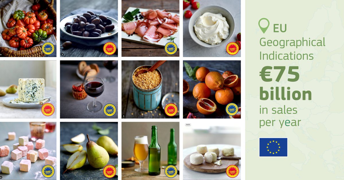 Kalamata olives, Prosciutto di Parma, Manchego, Melon de Cavaillon &amp; a glass of Moselle Luxembourgeoise.
 
My perfect summer plate of 🇪🇺Geographical Indications products!

GIs boost local economies &amp; traditions: a success story for producers &amp; consumers 
🗣️europa.eu/!fFxp8Q