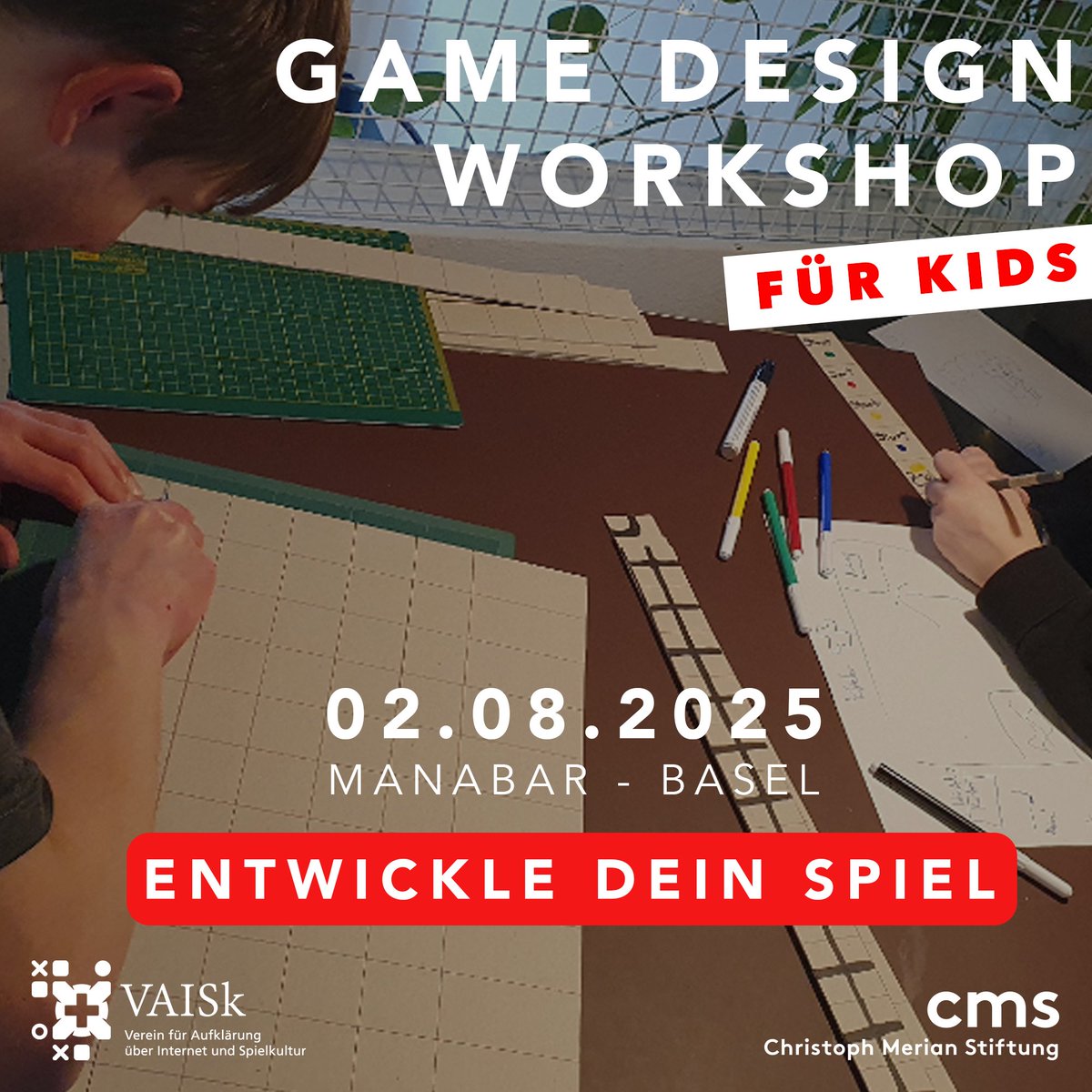 Wir haben im August wieder einen Game Design Kurs. Diesmal für Kinder und Jugendliche!
Macht mit und lernt wie man ein Brettspiel entwickelt und macht euren eigenen Spiel-Prototypen.

📅 02.08.2025 - 09:00 - 17:00
Infos &amp; Anmeldung ➡️ manabar.ch/game-design-ki…
