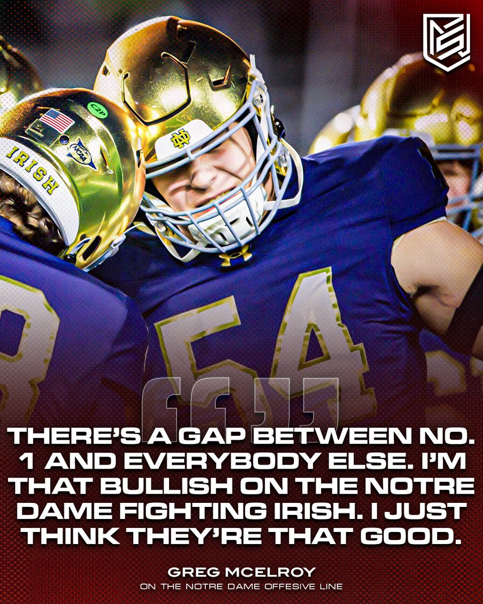 CFN365's tweet image. Will Notre Dame have the nations best offensive line next season? 馃