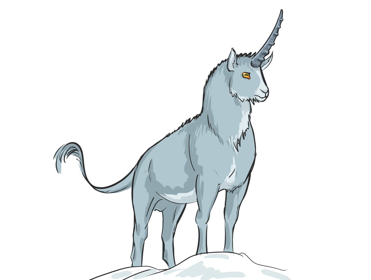 AsH3Draws's tweet image. Kind of mountain unicorn 

#junicorn