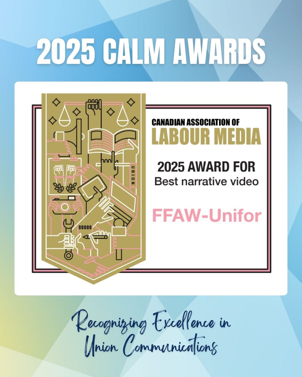 CanLabourMedia's tweet image. Congratulations to @ffaw_unifor for winning this year&apos;s Best Narrative Video or Video Series Documentary Award!

Watch the winning video: youtube.com/watch?v=sUlb3d…
