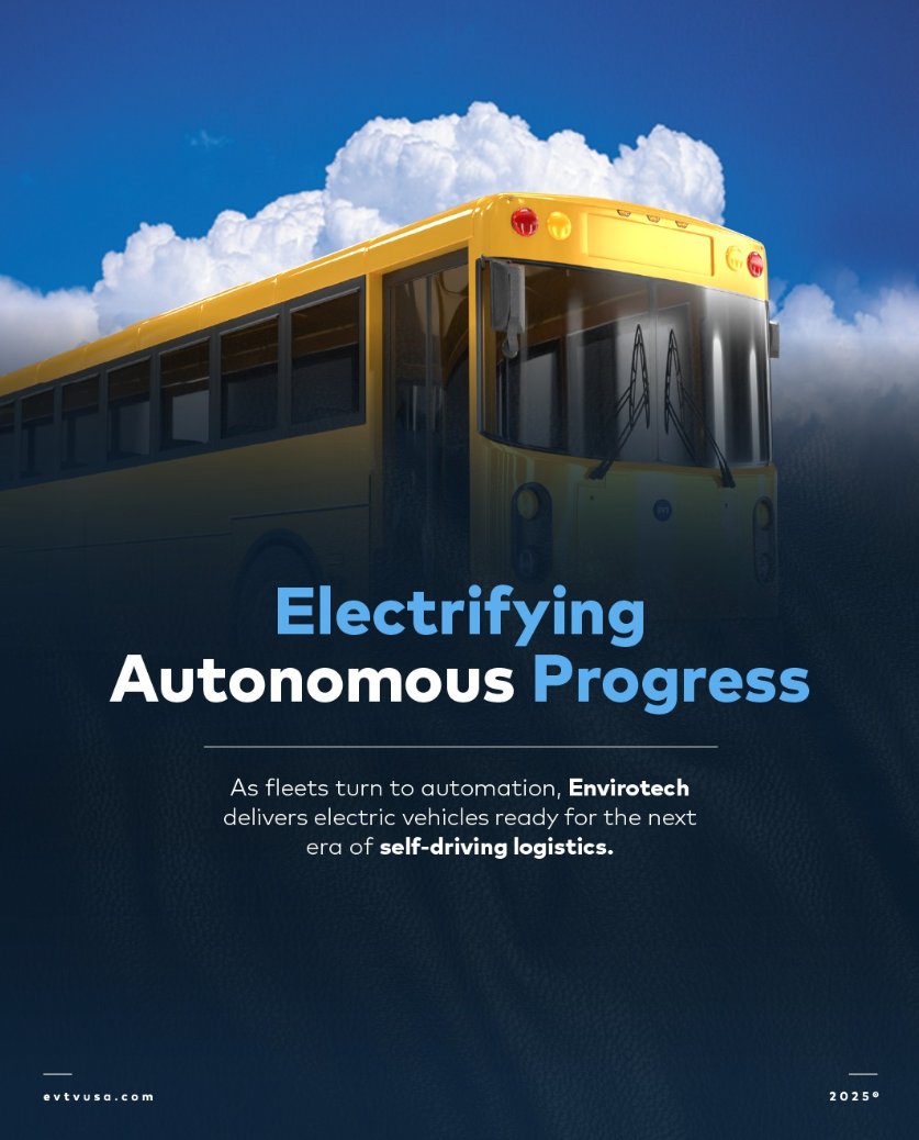 CrusaderStocks's tweet photo. $EVTV Autonomous EVs are more than headlines—they're becoming part of real fleet strategies.
Envirotech vehicles are compatible with emerging autonomous technologies, helping future-focused businesses prepare today.
#AutonomousEVs #SmartFleets #FutureOfTransport #EVInnovation #Envirotech @Evtusa