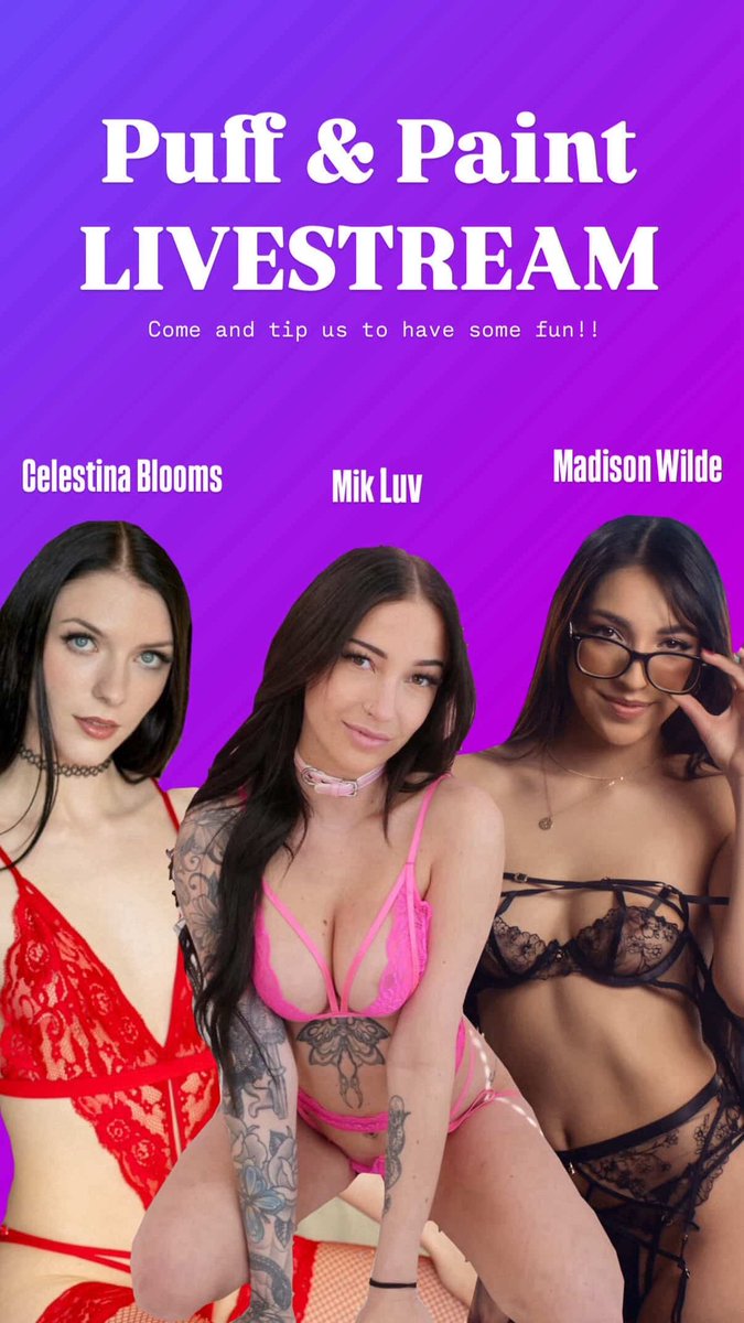 Going live on my VIP at 4:20pm pst with <a href="/lil_nemo00/">Madison Wilde 🇺🇸</a> &amp; <a href="/mikxluv/">Mik Luv</a> onlyfans.com/celestinabloom…