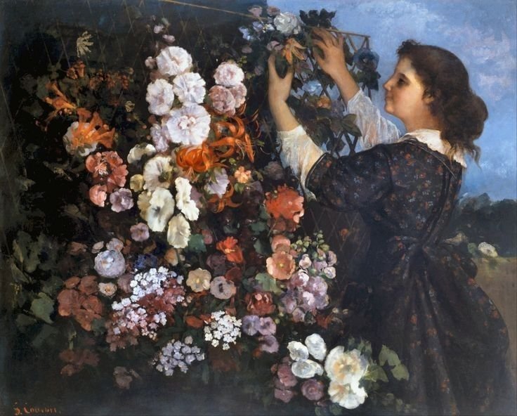 "Çiçeklerin açtığı yerde umut da vardır." 

_ Lady Bird Johnson
🎨 Gustave Courbet