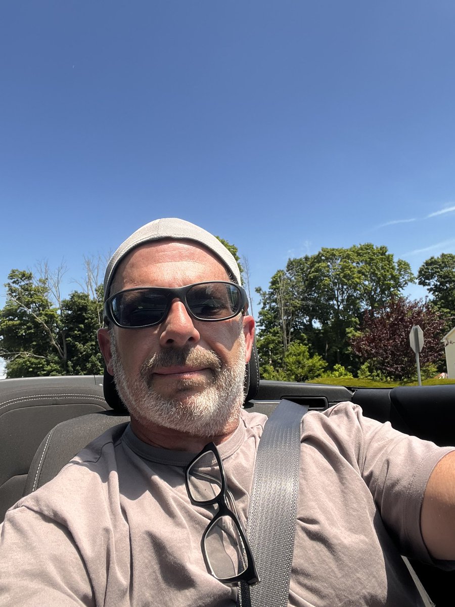 steve02359's tweet photo. Was asked today at a red light how I can tolerate this heat driving a convertible. I love this weather! #letsgooo #scorcha https://t.co/dLEJaVJucX