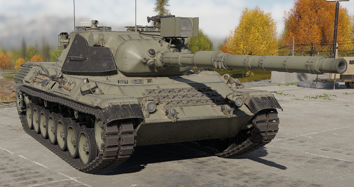 Its nice seeing Gaijin adding more leopard 1 variants with the leopard 1a2 in the italian tech tree but its weird that they added the mounts for add-on armor on the mantlet but not the armor itself, i guess they wanted to really distinguish it from the other leopard variants
