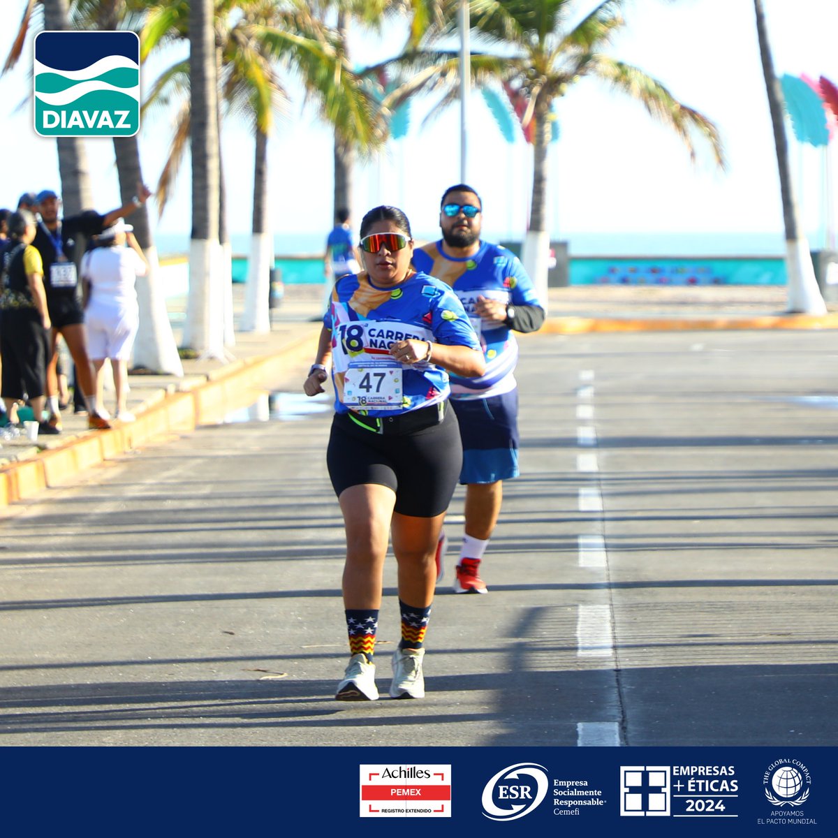 DiavazCS's tweet photo. 🏃🥇 Sumamos con el #CentroDeIntegraciónJuvenil de Carmen en la 18ª Carrera Nacional por la Salud, evento deportivo familiar que se llevó a cabo en conmemoración del Día Internacional contra el uso de Drogas.

#SomosESR #EmpresaSocialmenteResponsable #SomosDIAVAZ #Salud #Deporte https://t.co/L0zJk3yx04