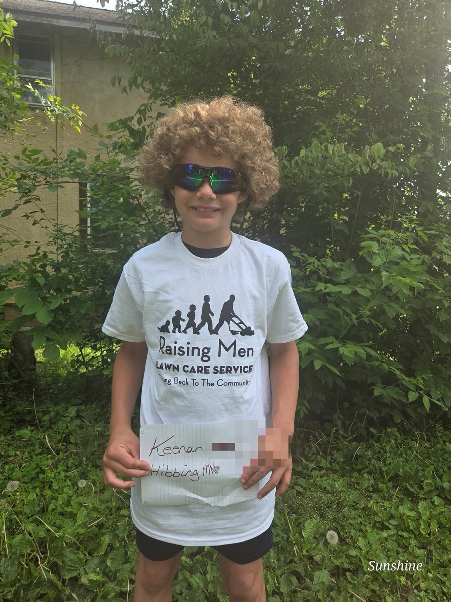 Keenan of Hibbing, MN who recently signed up for our 50 yard challenge received his safety glasses, ear plugs and white shirt in the mail ! He’s  officially ready to start ! What words of advice would you  give to him ?