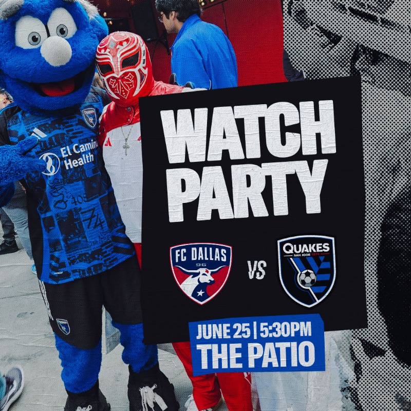 SJEarthquakes's tweet photo. 📺 Support the Black and Blue on away days! Watch party for #DALvSJ is at The Patio today.

📍 412 Emerson Ave., Palo Alto, CA 94301.

✍️ RSVP here! Must be 21+