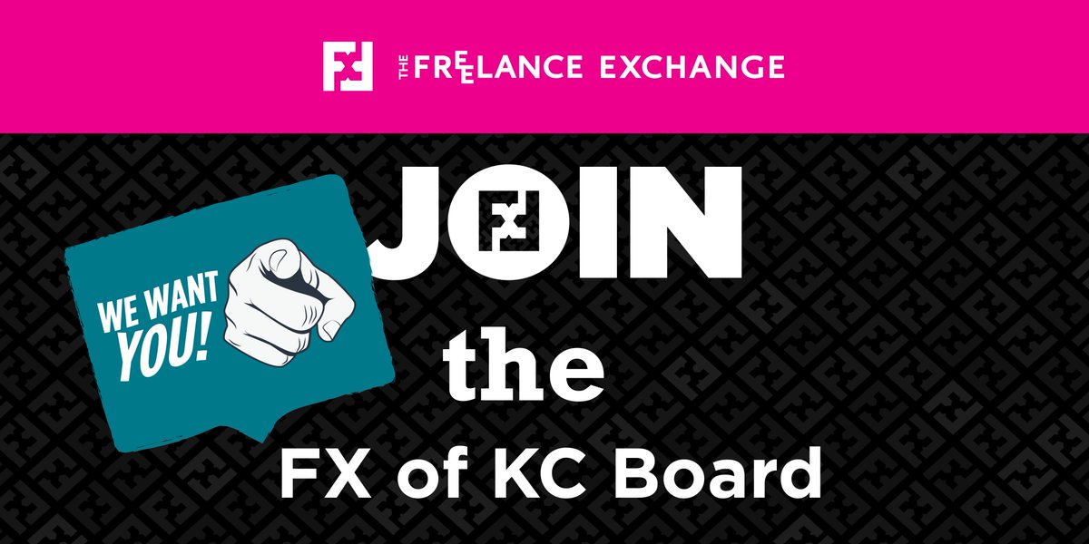 The Freelance Exchange of KC (@fxofkc) on Twitter photo Passionate about the freelance life & looking to build a better creative community? The '25-'26 FX board term starts soon, & we want YOU to join us! If you're ready to make a difference in the KC freelance scene, apply today! Email Kelly at president@fxofkc.com.
#FXofKC Passionate about the freelance life & looking to build a better creative community? The '25-'26 FX board term starts soon, & we want YOU to join us! If you're ready to make a difference in the KC freelance scene, apply today! Email Kelly at president@fxofkc.com.
#FXofKC