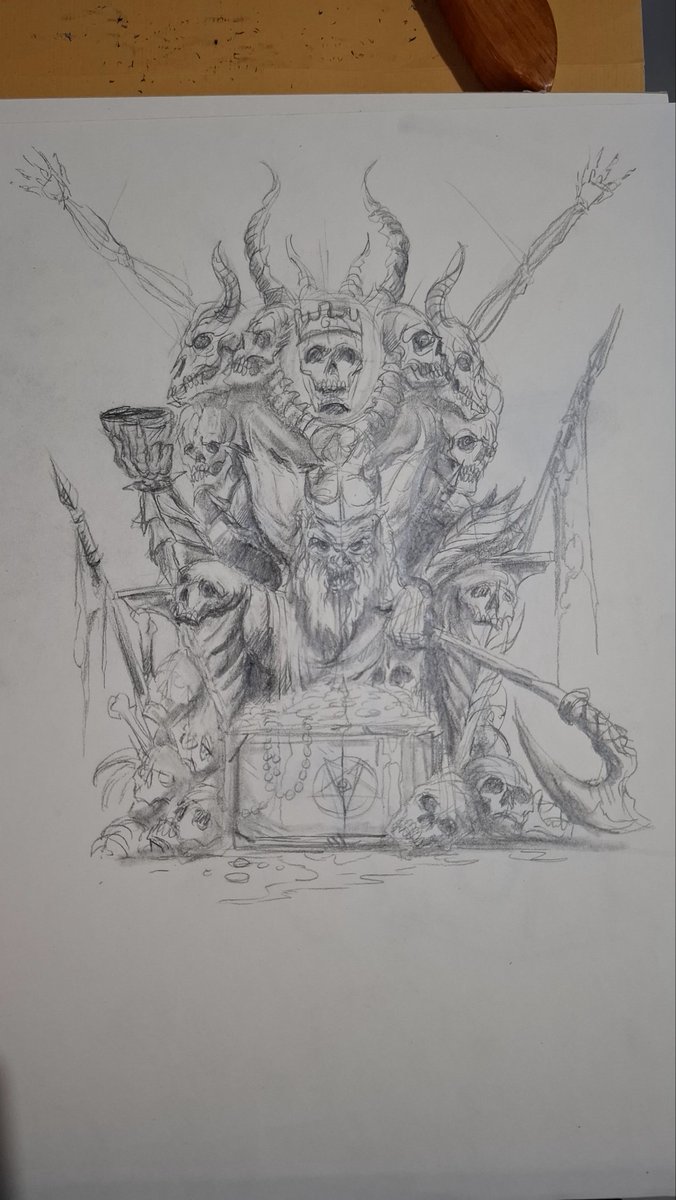 NestorAvalosZar's tweet photo. The greedy king / the one who brings pain and perdition π₯βοΈβ οΈβοΈπ₯
Art developed for @foetaljuice
Drafts and ideas, handmade art tradition
#darkart #drafts #nestoravalosart #macabreart #horrorart
Dark art https://t.co/74Av0ySygd