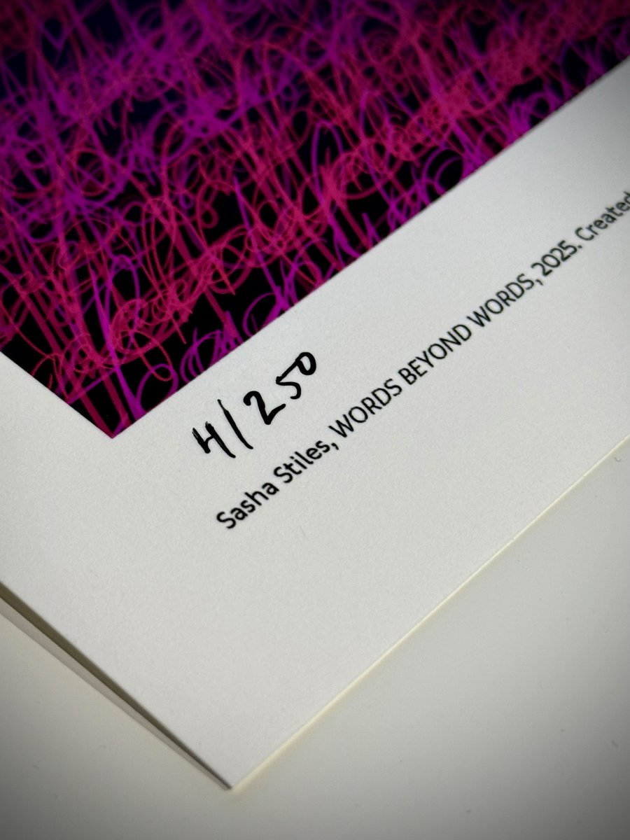 iconic__culture's tweet image. Each Art Basel WORDS BEYOND WORDS Limited Edition print by @sashastiles carries with it a level of care that extends far beyond the image itself.
• Museum-grade Hahnemühle Photo Rag Baryta 315 GSM
• Hand-signed & numbered
• NFC-enabled COA linking to digital provenance
•…